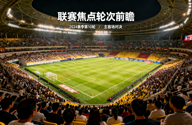 足球场全景，用于联赛焦点轮次前瞻文章配图