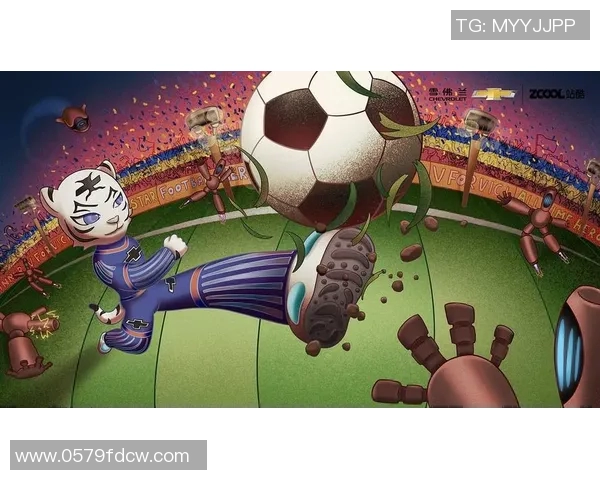 三个足球明星卡通形象展现他们的激情与风采